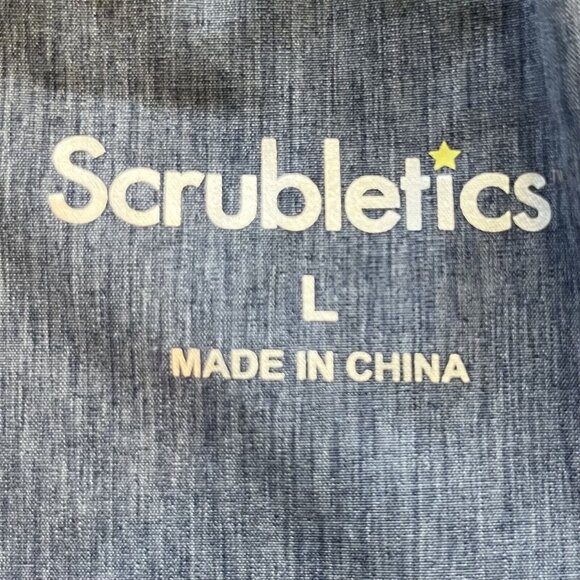 Scrubletics Scrub Pants Womens Large Gray Pockets Medical - Picture 7 of 9